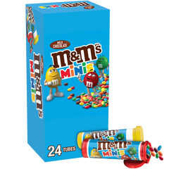 M&M'S Minis Chocolate Candy, Milk Chocolate, 1.08 oz, 24 ct