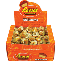 Reese's Peanut Butter Cups, Milk Chocolate, Miniatures, 105 ct