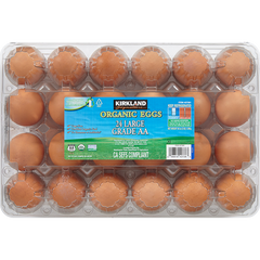 Kirkland Signature Organic Large Eggs, Cage Free, 2 Dozen