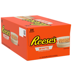 Reese's Peanut Butter Cups, White Chocolate, 1.5 oz, 24 ct