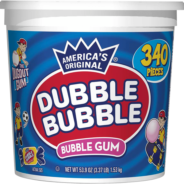 Dubble Bubble Gum, 340 ct