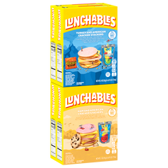 Lunchables Cracker Stackers, Ham and Turkey Variety Pack, 4 ct