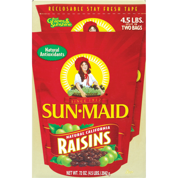 Sun-Maid Raisins, 2.25 lbs, 2 ct