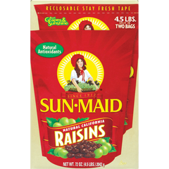 Sun-Maid Raisins, 2.25 lbs, 2 ct