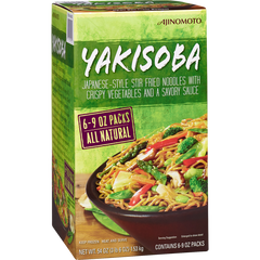 Ajinomoto Yakisoba with Vegetables, All Natural, 9 oz, 6 ct