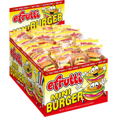 Efrutti Gummi Mini Burger, 0.32 oz, 60 ct