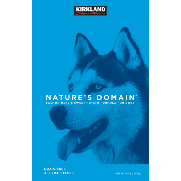 Kirkland Signature Nature's Domain Dog Food, Salmon & Sweet Potato, 35 lbs