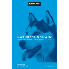 Kirkland Signature Nature's Domain Dog Food, Salmon & Sweet Potato, 35 lbs