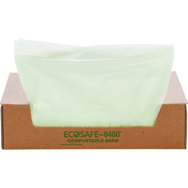 Stout EcoSafe-6400 Bags, Green, 48 Gallon, 40 ct