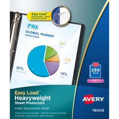 Avery Premium Heavyweight Sheet Protectors, Clear, 250 ct