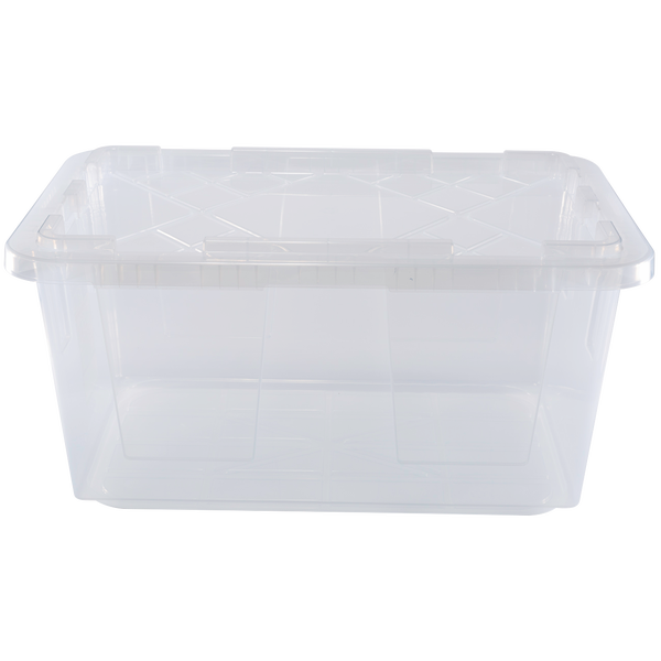 Greenmade Storage Bin with Lid, 27 Gallon, Clear