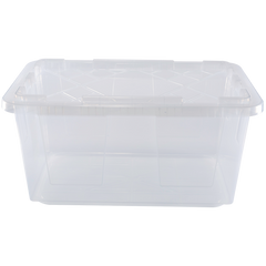 Greenmade Storage Bin with Lid, 27 Gallon, Clear