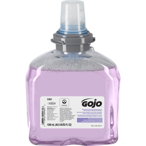 Gojo TFX Premium Foaming Hand Wash Refill, Cranberry Scent, 40.5 fl oz