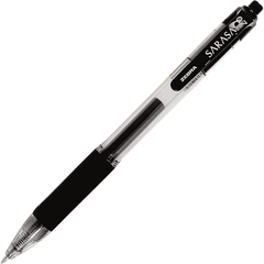 Zebra Dry X20 Retractable Gel Pen, Medium Point 0.7mm, Black Ink, 24 ct