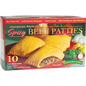 Caribbean Food Delights Jamaican Style Spicy Beef Patties, 5 oz, 10 ct