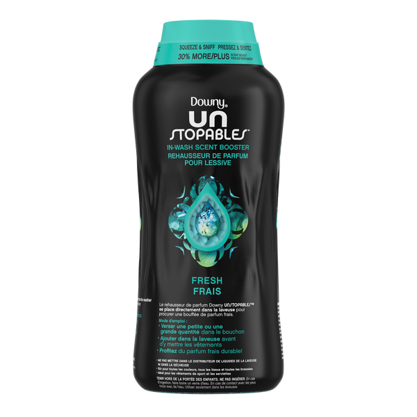 Downy Unstopables In-Wash Scent Booster Beads, HE Compatible, Fresh Scent, 39.9 oz