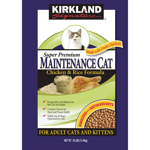 Kirkland Signature Cat Food Super Premium, 25 lbs