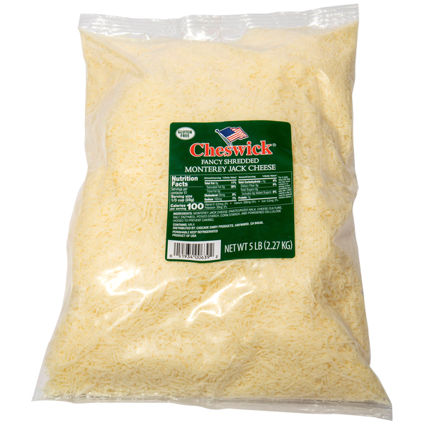 Cheswick Monterey Jack Cheese, Shredded 5 lbs