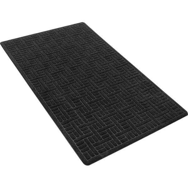 Apache Mills Commercial Entry Mat, Indoor/Outdoor, 3' x 5', Black