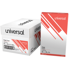 Universal Ledger/Tabloid Size Copy Paper, 92 Bright, 20 lb, White, 11" x 17", 2500 Sheets