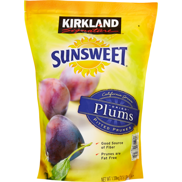 Kirkland Signature Sunsweet Whole Dried Plums, 56 oz