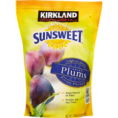 Kirkland Signature Sunsweet Whole Dried Plums, 56 oz