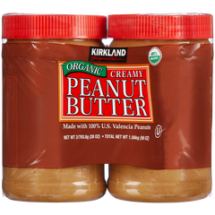 Kirkland Signature Organic Creamy Peanut Butter, 28 oz, 2 ct