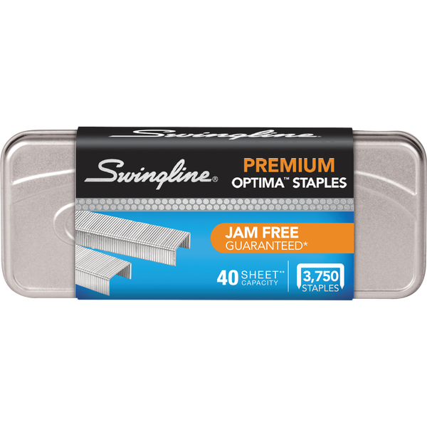 Swingline 1/4" Optima Series Jam Free Staples, 3750 ct