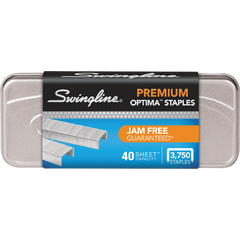 Swingline 1/4" Optima Series Jam Free Staples, 3750 ct