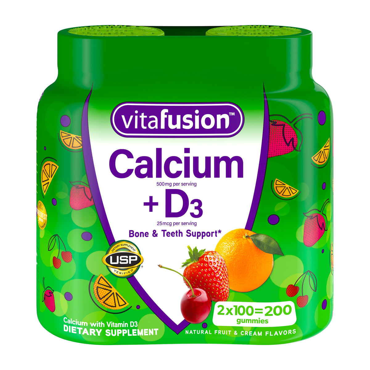 vitafusion Calcium+D?, 200 Gummy Vitamins