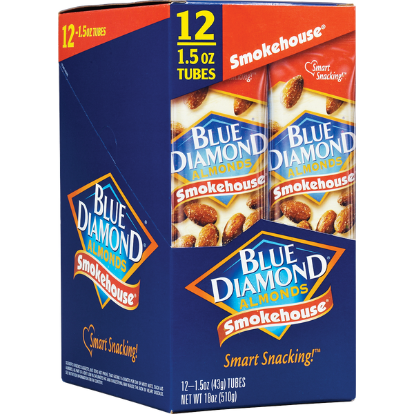 Blue Diamond Smokehouse Almonds, 1.5 oz, 12 ct