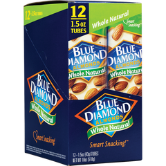 Blue Diamond Almonds, Whole Natural, 1.5 oz, 12 ct