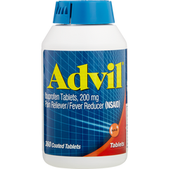 Advil Ibuprofen 200 mg, Pain Reliever and Fever Reducer, 360 Tablets