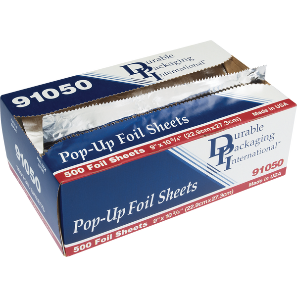 Durable Packaging Foil Sheets, 9"L x 10-3/4"W, 500 ct