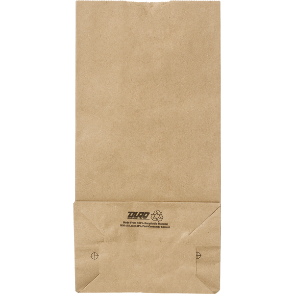 Duro Bag #6 Recycled Paper Bag, Kraft, 500 ct