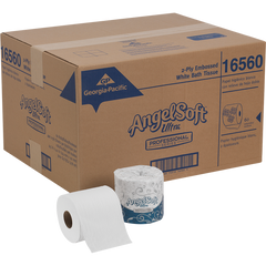 Angel Soft Ultra Professional Series Bath Tissue, Standard Roll, 2-Ply, 4.5" x 4", 400 Sheets, 60 ct