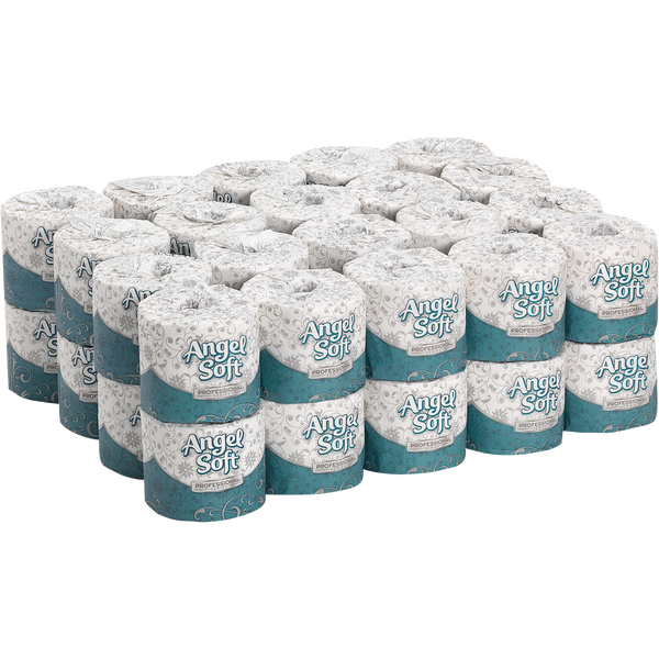 Angel Soft Professional Series Bath Tissue, Big Roll, 2-Ply, 4" x 4", 450 Sheets, 40 ct