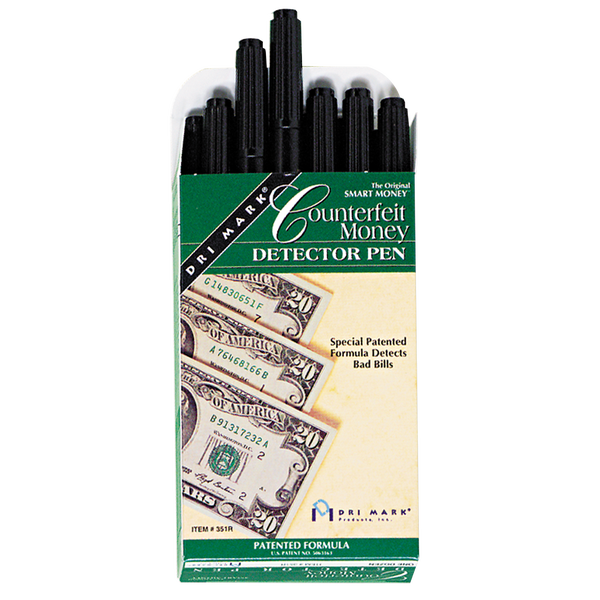 Dri Mark Counterfeit Money Detector Pen, 12 ct