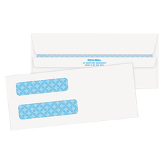 Quality Park #8 5/8 Double Window Tinted Check Security Envelope, 24 lb, White, 500 ct