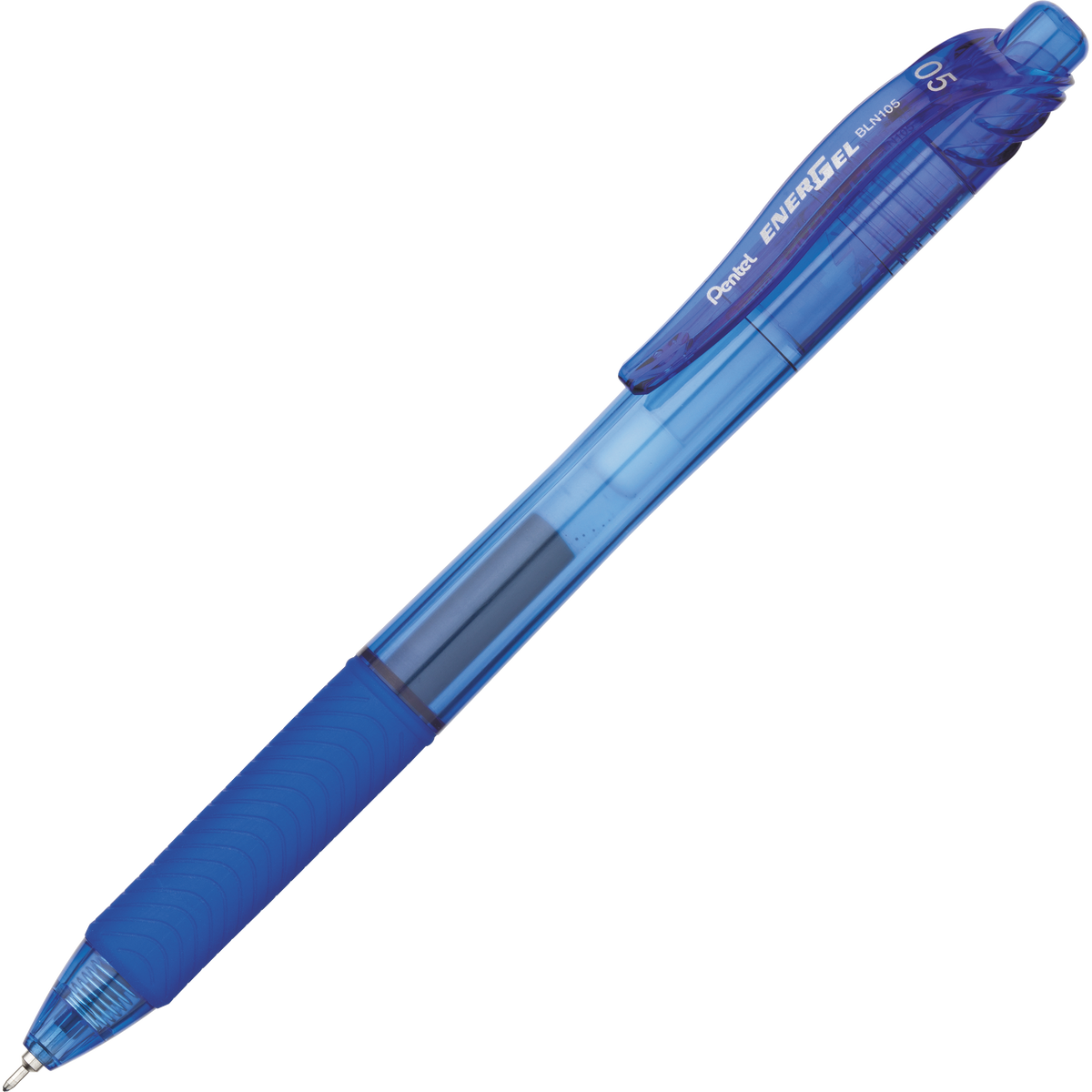 Pentel EnerGel-X Retractable Gel Pen, Fine Point 0.5mm, Blue Ink, 12 ct