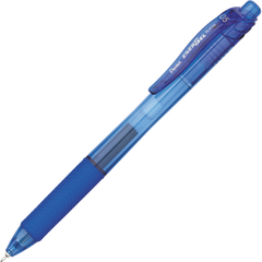 Pentel EnerGel-X Retractable Gel Pen, Fine Point 0.5mm, Blue Ink, 12 ct