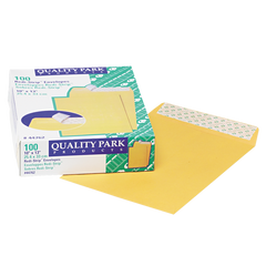 Quality Park #97 Catalog Envelope, 10"W x 13"L, 28 lb, Light Brown, 100 ct