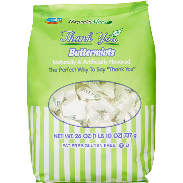 Hospitality Mints, Thank You Buttermints, 26 oz