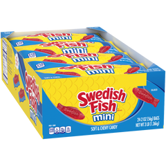 Swedish Fish Mini Soft and Chewy Candy, 2 oz, 24 ct