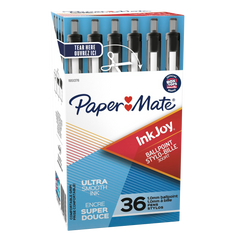 Paper Mate InkJoy 300RT Retractable Ballpoint Pen, Medium Point 1.0mm, Black Ink, 36 ct