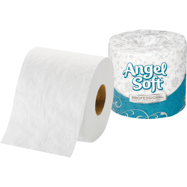 Angel Soft Professional Series Bath Tissue, Big Roll, 2-Ply, 4" x 4", 450 Sheets, 80 ct