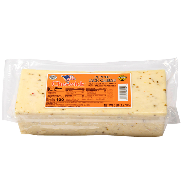 Cheswick Pepper Jack Cheese, 5 lbs