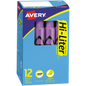 Avery Hi-Liter Tank Highlighter, Chisel Tip, Purple, 12 ct