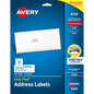 Avery Easy Peel Address Labels with Sure Feed, Inkjet, White, 1" x 2-5/8", 750 Labels