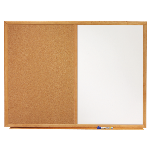 Quartet Combo Bulletin and Dry-Erase Whiteboard, 36"W x 24"L